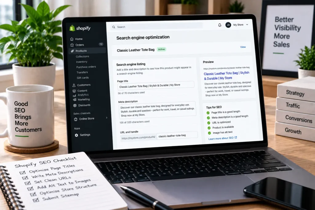 Shopify SEO setup services