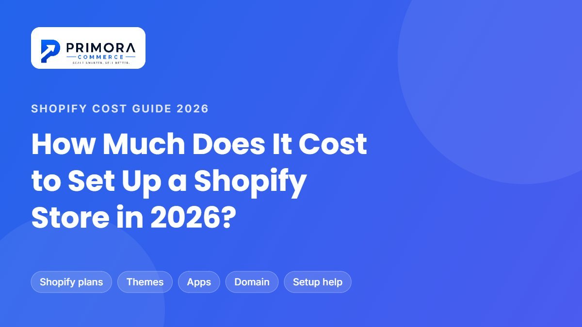 How much does it cost to set up a Shopify store in 2026 – Primora Commerce cost guide